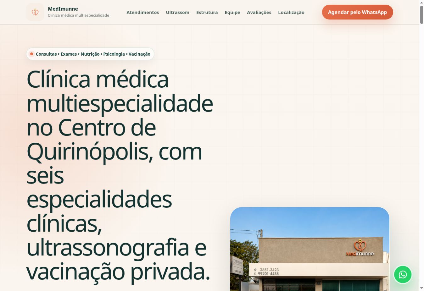 Página do projeto MedImunne